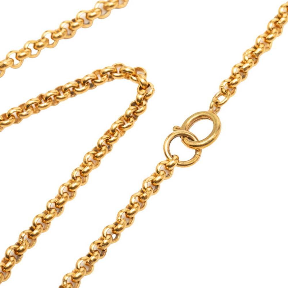 CHANEL Gold Logo Necklace - Picture 5 of 6